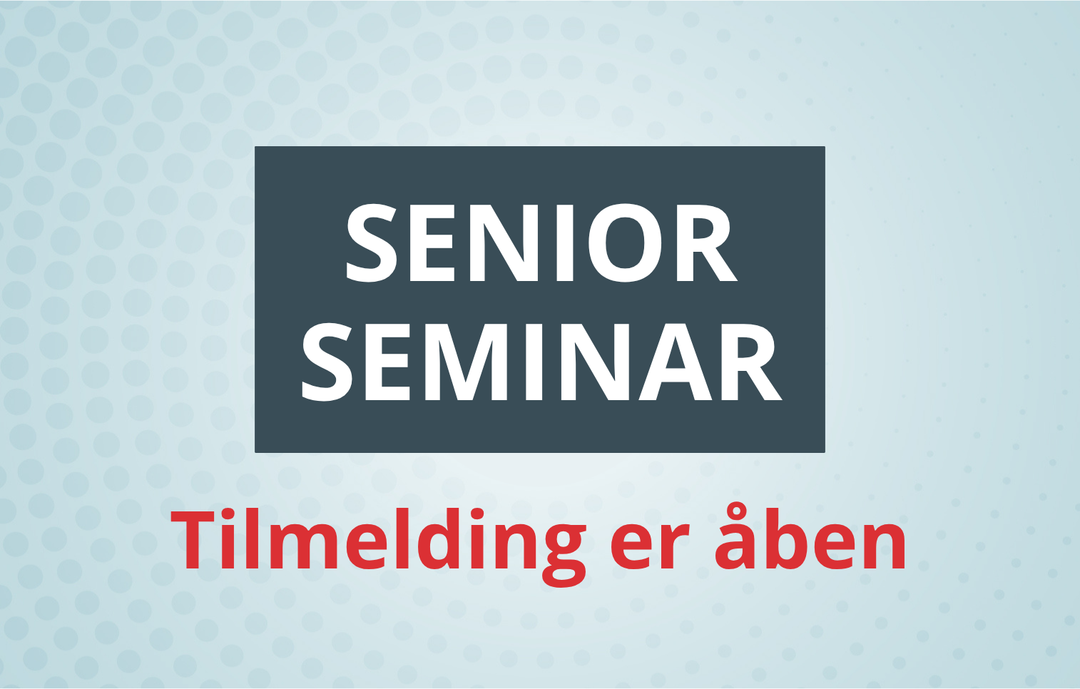 Seniorseminar 2027